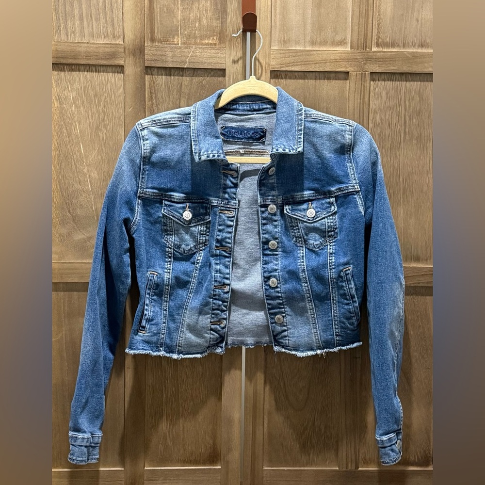 Maurices Light Blue Denim Jacket